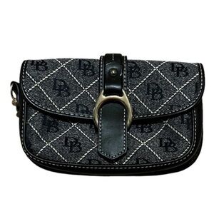 Rare Pattern Dooney & Bourke Small Black Wallet